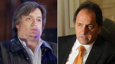 M�ximo Kirchner y Scioli cruzaron a Macri por inmiscuirse en la interna del PJ