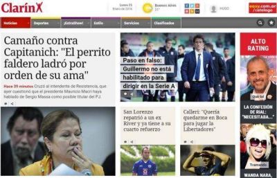 Peppo y Capitanich son �tapa� en medios nacionales