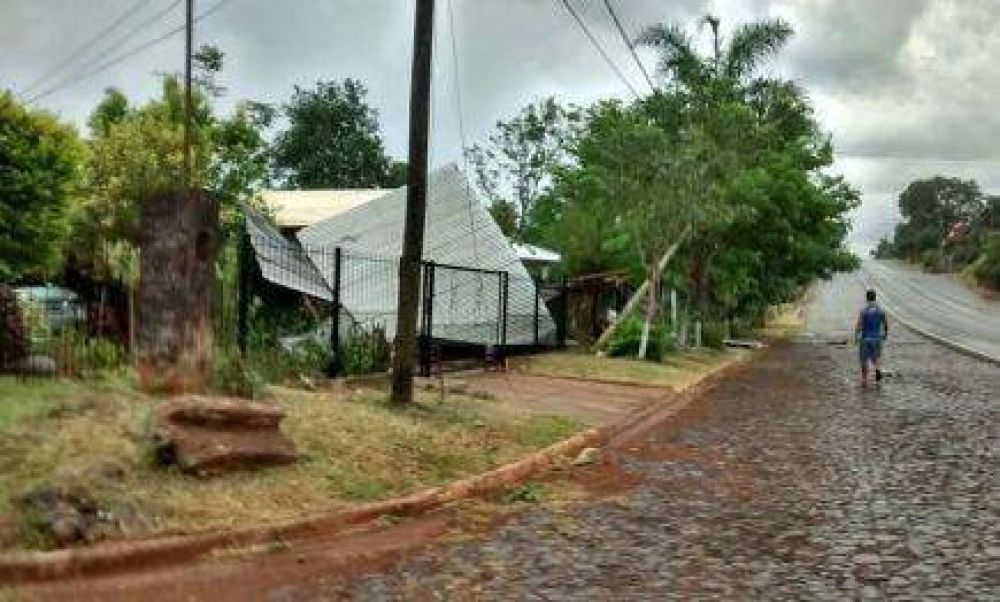 Localidades misioneras fueron afectadas por la fuerte tormenta