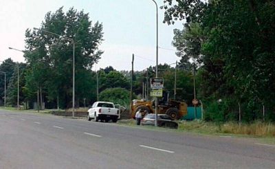 Galli desminti� la pavimentaci�n de una calle en el ingreso a su quinta