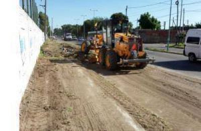 Lomas: construyen un circuito deportivo sobre 12 de Octubre