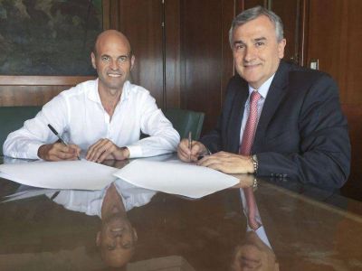 Guillermo Dietrich y Gerardo Morales firmaron acuerdo