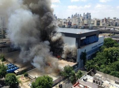 Incendio en Canal 13 y TN: evacuaron los estudios y se cort la transmisin