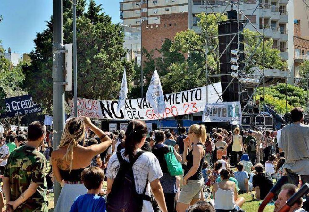 Masivo festival para apoyar a los trabajadores del Grupo 23