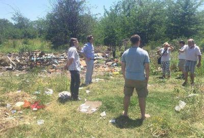 Olivera: denuncian vuelcos ilegales de basura