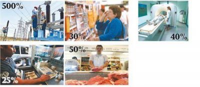 Por tarifas, alimentos y servicios, la inflaci�n anual ya se acerca al 40%