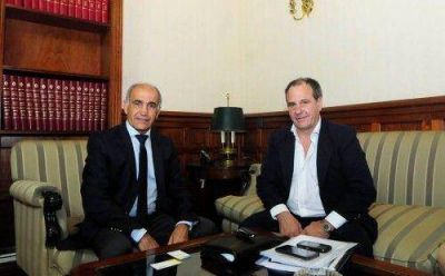 Salvador se reuni� con el intendente de Brandsen y el de Rojas