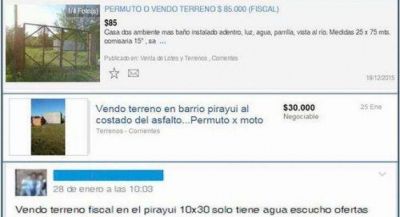 Advierten ventas ilegales de terrenos fiscales y privados en barrios perif�ricos