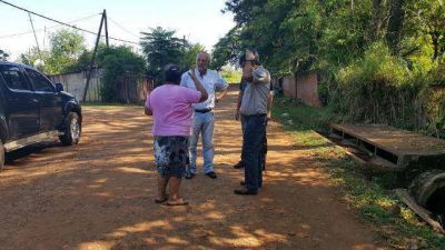 Ampliaron red de agua potable en Franklin y Blas Parera por pedidos de vecinos y el Eprac