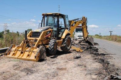 Comenzaron los arreglos del puente sobre nivel de Ruta 41