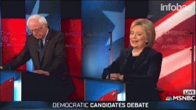 Hillary Clinton y Bernie Sanders se disputan los votos de New Hampshire en un debate