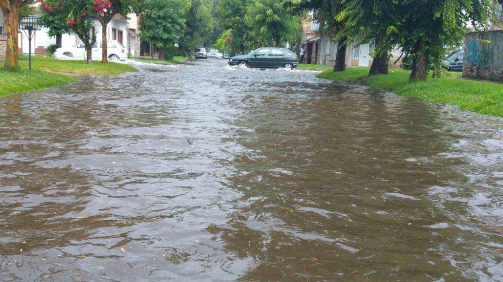 Fuertes lluvias y basura en la calle, combo perjudicial en la tarde del viernes