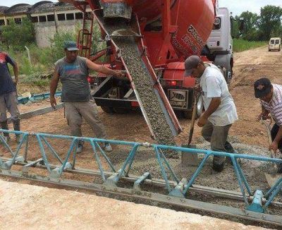El Municipio paviment� calles internas en Almirante Brown