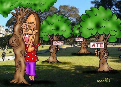 Mar�a Eugenia Vidal juega a las escondidas