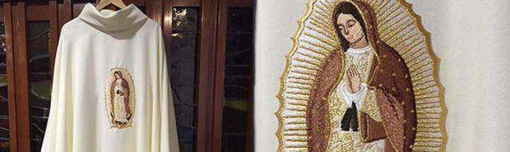 Así es la casulla que usará el Papa en la Basílica de Guadalupe en México