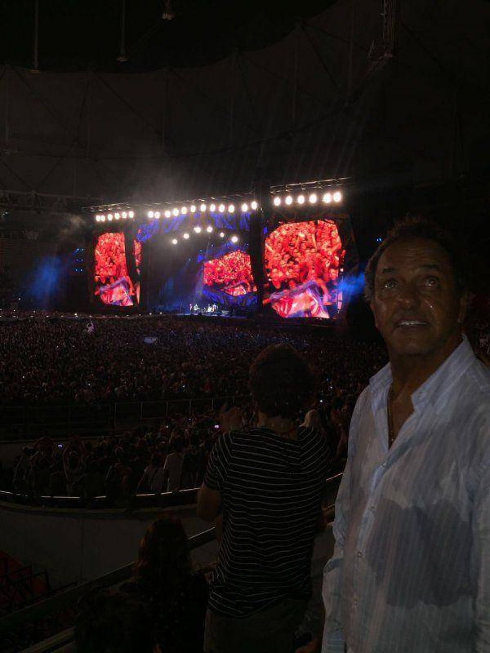 Con una selfie, Scioli celebr� 