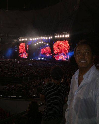 Con una selfie, Scioli celebr� 