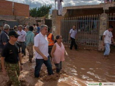 Gerardo Morales garantiz� a los damnificados que el gobierno �est� y estar� a su lado�