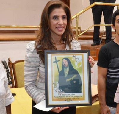 La Gobernadora mostr� su felicidad por la beatificaci�n de Mama Antula