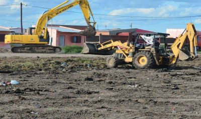 Finalizaron trabajos en el vaciadero del barrio El Porvenir