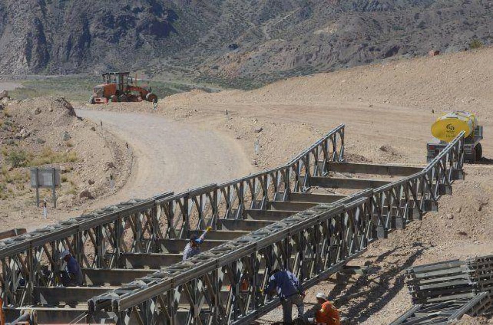 Afirman que este mi�rcoles quedar� listo el puente Bailey en la ruta 7