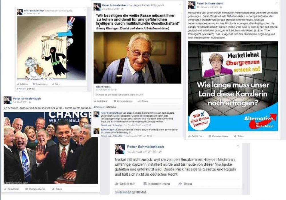 Un poltico alemn public teoras conspirativas antisemitas en Facebook