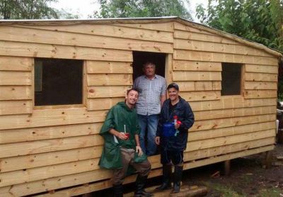 La organizaci�n Techo construy� 28 viviendas de emergencia en Colonia Avigdor