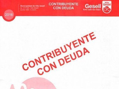 Los deudores de la comuna recibir�n boleta color roja