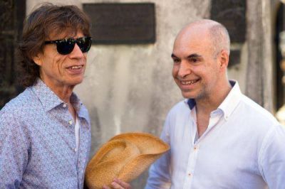 Horacio Rodr�guez Larreta junto a Mick Jagger