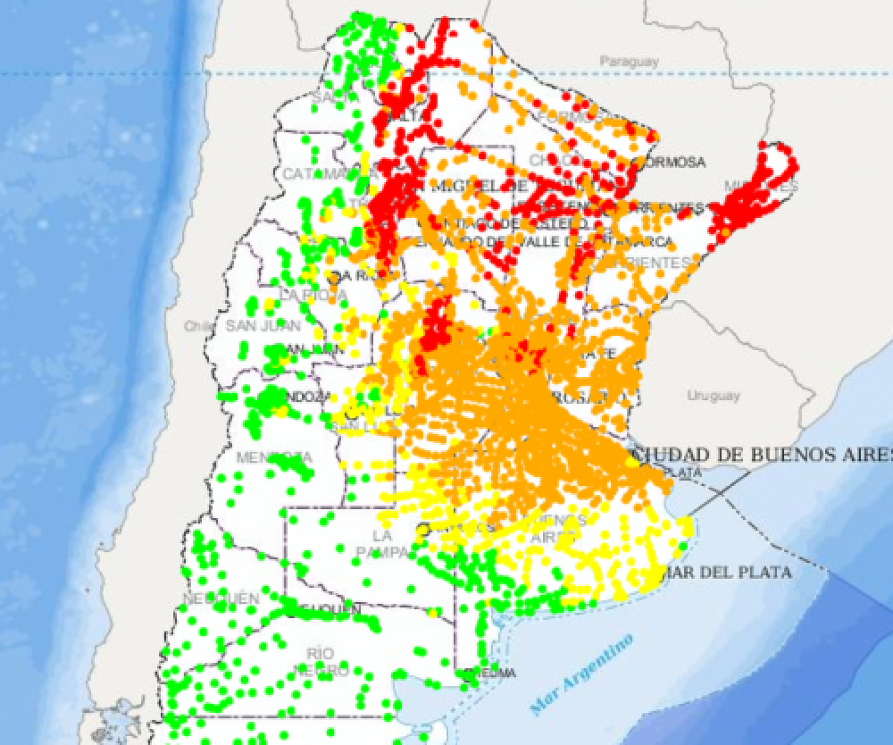 Lanzan mapa de riesgo de dengue en el pa�s: mir� c�mo est� Salta