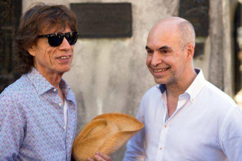 El encuentro entre Horacio Rodr�guez Larreta y Mick Jagger