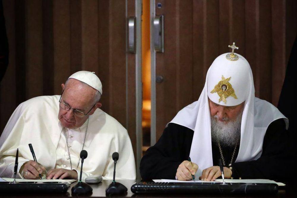 ¿Qué han firmado el Papa Francisco y el Patriarca Kiril?