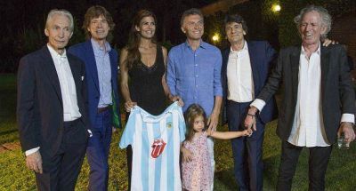 Macri cen� con los Rolling Stones en su quinta