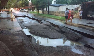 Reclaman informaci�n sobre la obra de desag�e de la calle Bunge