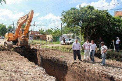 Avanza el tramo final de la obra en la cuenca Santa Fe - Barrio Mitre