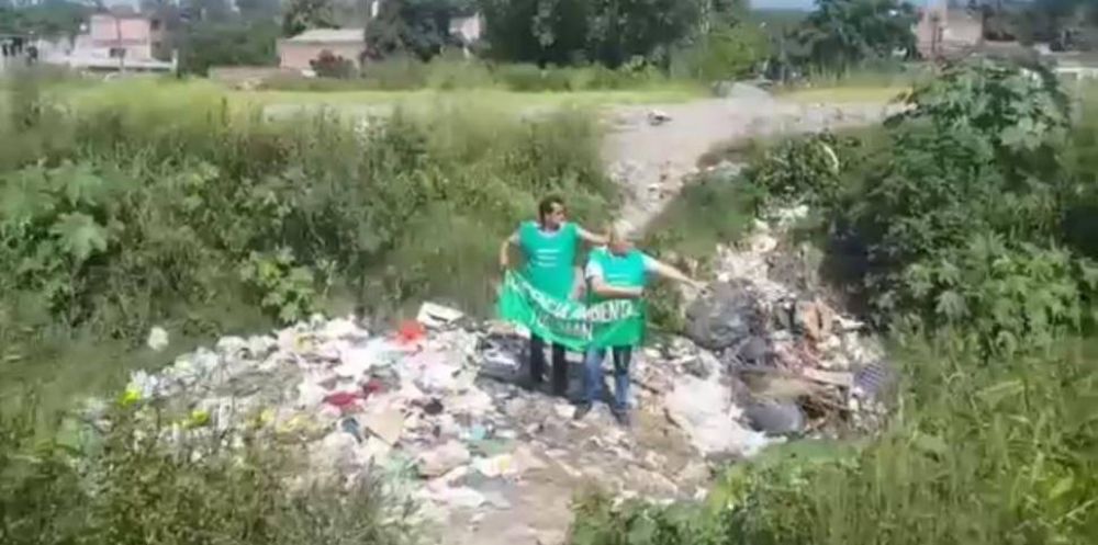 Enorme basural en la Costanera: el funcionario de Alfaro no ten�a ni idea