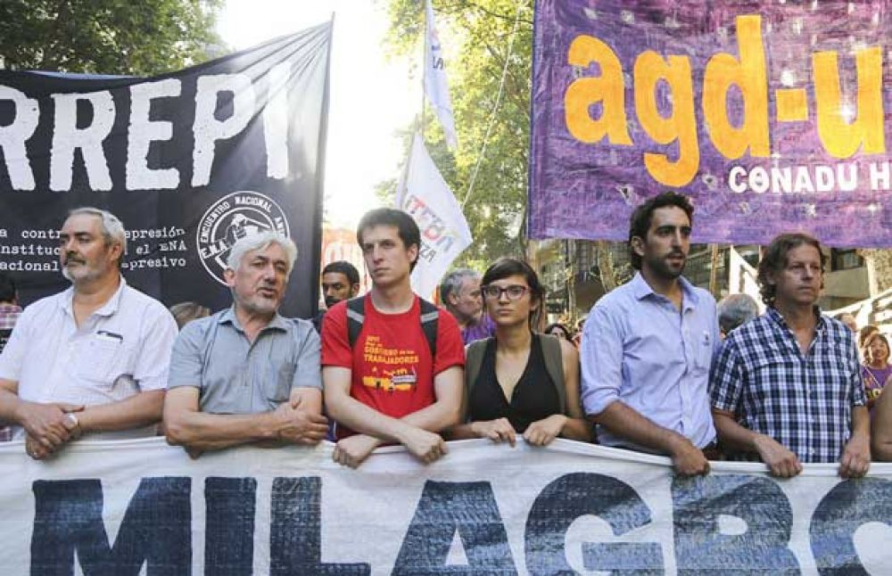 Jornada nacional de protesta en demanda de la liberaci�n de Milagro Sala, detenida en Jujuy