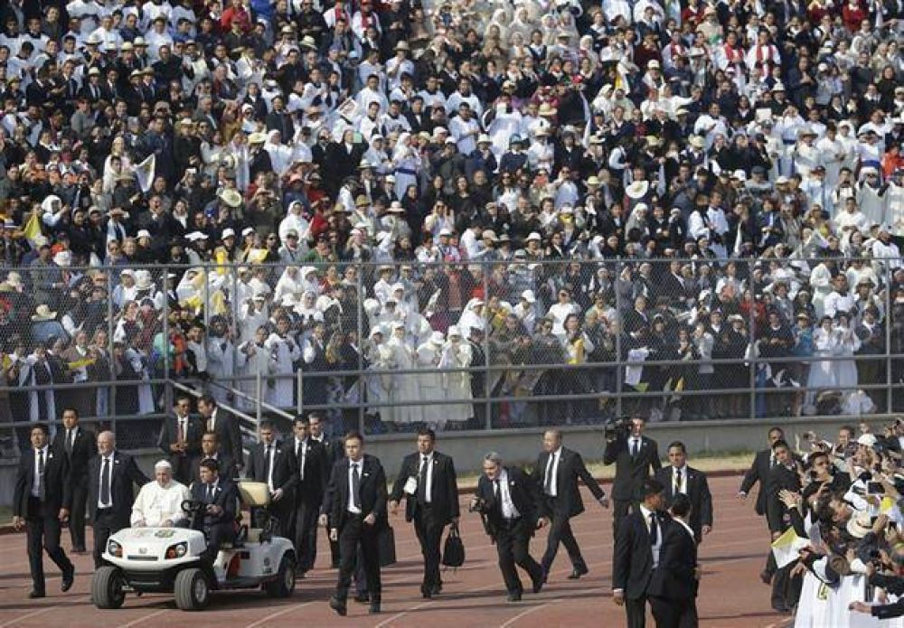 El Papa intentó darles esperanza a los jóvenes en territorio narco