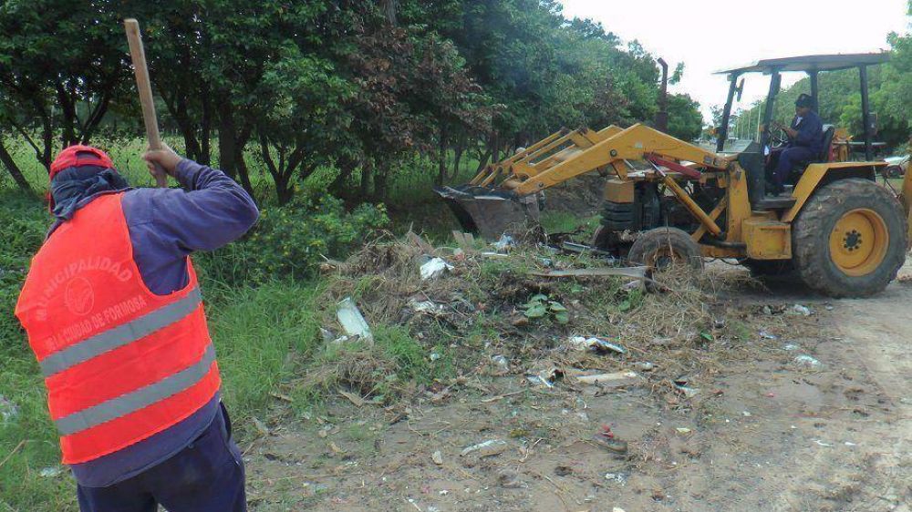 La municipalidad contin�a con tareas integrales de limpieza