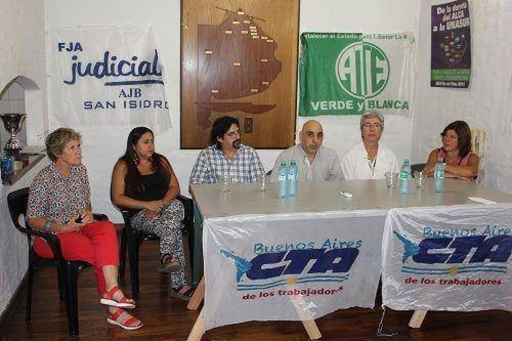 Jornada de lucha de ATE y mesa informativa de la situaci�n de los gremios