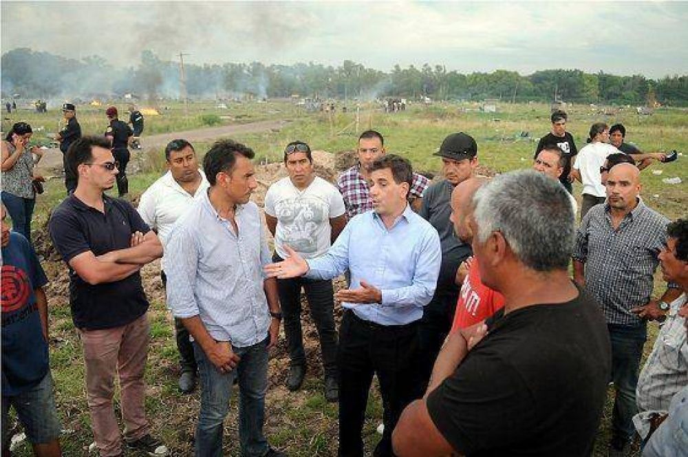 Desalojo en Merlo: Ritondo destac� trabajo entre Provincia y municipio