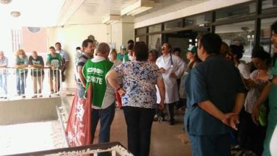 Gremios locales definieron 48 horas de paro en el hospital