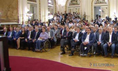Colombi presente en anuncio presidencial en Casa Rosada