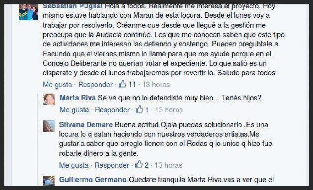 Cultura reconoci� que es �una locura� cobrarle un canon a La Audacia: pedir�n excepci�n al HCD