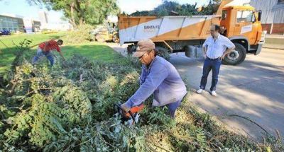 Intenso trabajo para normalizar la situaci�n en la ciudad