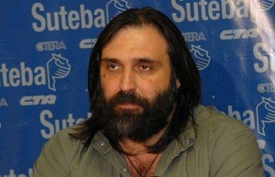 Baradel denunci� que amenazaron de muerte a sus hijos