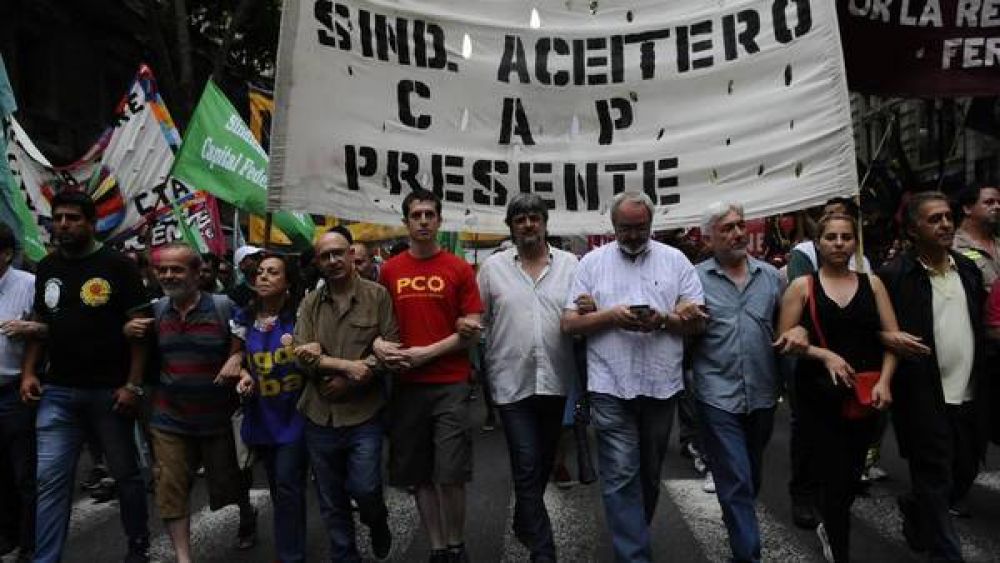 La izquierda se suma a la marcha de ATE por el protocolo antipiquetes