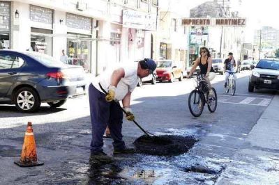 BACHEO EN EL CENTRO DE LA CIUDAD