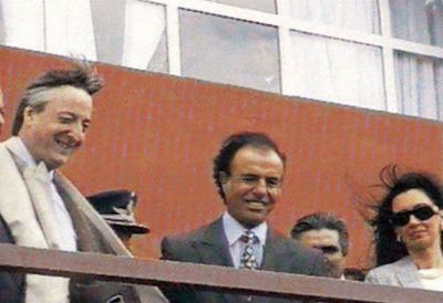 Carlos Menem apunt� a Cristina Kirchner por la 