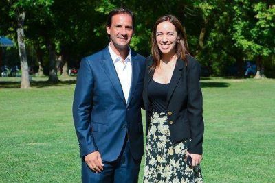 Ariel Sujarchuk recibi� a Mar�a Eugenia Vidal en Escobar